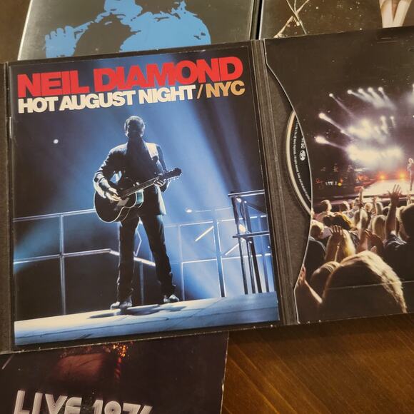 Neil Diamond 4-DVD Set Live 1976, Jazz Singer, Greatest Hits, Hot August Night - Picture 2 of 8